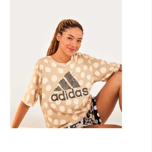 Adidas/ Farm Rio Tan Polka Dot Tee